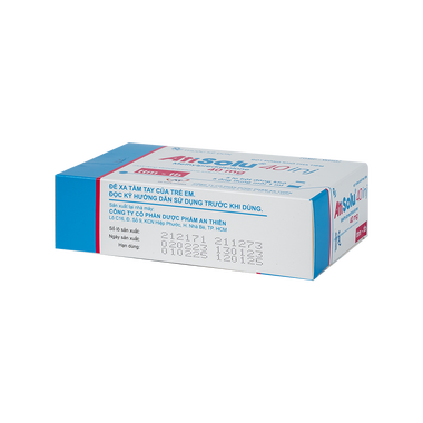 Bột pha tiêm Atisolu 40 dùng chống viêm, giảm miễn dịch (1 lọ bột + 1 ống 1ml)