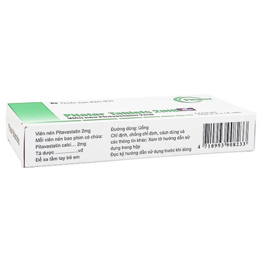Pitator Tablets 2mg trị rối loạn mỡ máu (2 vỉ x 14 viên)