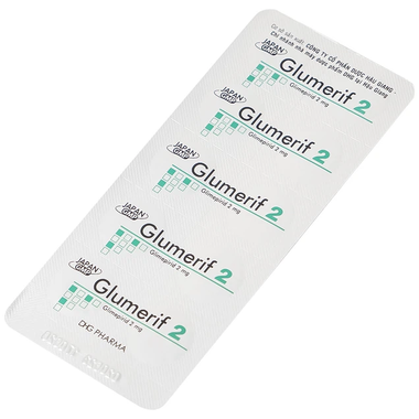 Thuốc Glumerif 2 DHG điều trị bệnh đái tháo đường tuýp 2 (3 vỉ x 10 viên)