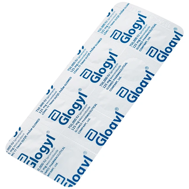 Thuốc Glogyl điều trị nhiễm khuẩn răng miệng cấp tính, mạn tính (2 vỉ x 10 viên)