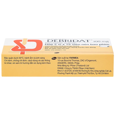 Thuốc Debridat 100mg hỗ trợ điều trị triệu chứng đau, rối loạn nhu động ruột và khó chịu đường ruột (Hộp 30 viên)