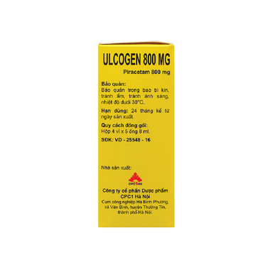 Dung dịch Ulcogen 800mg điều trị rung giật cơ (4 vỉ x 5 ống x 8ml)