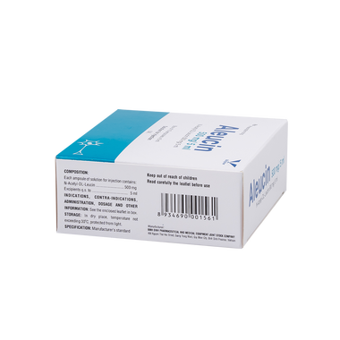 Thuốc tiêm Aleucin 500mg/5ml  hỗ trợ điều trị chóng mặt (Hộp 10 ống)