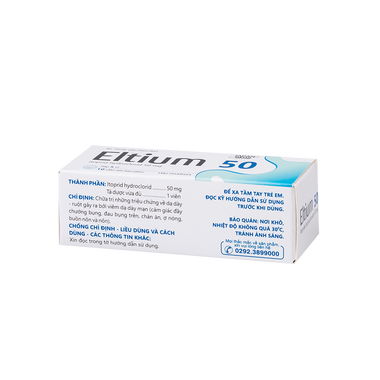 Thuốc Eltium 50 DHG điều trị những triệu chứng viêm dạ dày mạn tính (5 vỉ x 10 viên)