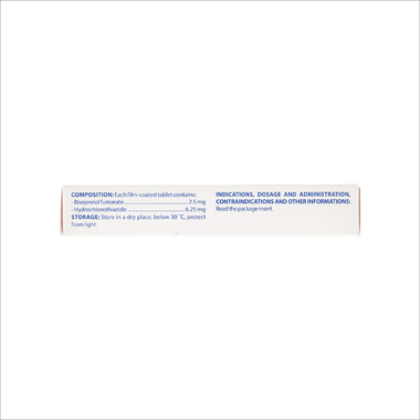 Domecor Plus 2.5mg/6.25mg trị tăng huyết áp (3 vỉ x 10 viên)