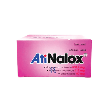 Hỗn dịch uống Antinalox điều trị viêm loét dạ dày tá tràng (20 gói x 15g)