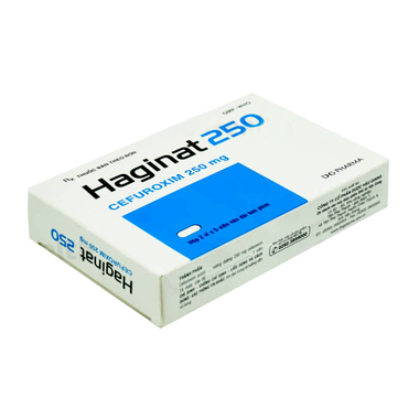 Thuốc Haginat 250 DHG điều trị nhiễm khuẩn (2 vỉ x 5 viên)
