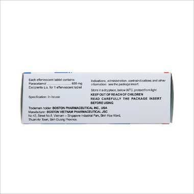 Thuốc Effer-Paralmax Extra giảm đau, hạ sốt từ nhẹ đến vừa (5 vỉ x 4 viên)