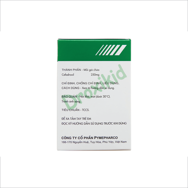 Cốm pha hỗn dịch uống Droxikid 250mg trị nhiễm khuẩn đường tiết niệu (24 gói x 3g)
