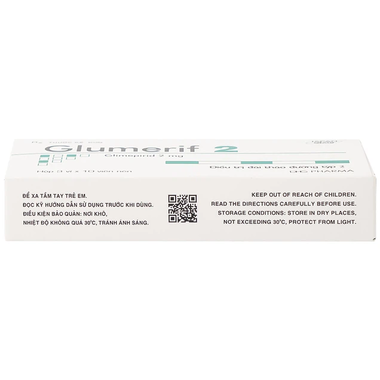 Thuốc Glumerif 2 DHG điều trị bệnh đái tháo đường tuýp 2 (3 vỉ x 10 viên)