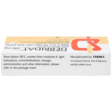 Thuốc Debridat 100mg hỗ trợ điều trị triệu chứng đau, rối loạn nhu động ruột và khó chịu đường ruột (Hộp 30 viên)