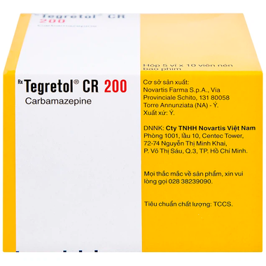 Thuốc Tegretol CR 200 Điều Trị Bệnh Động Kinh (Hộp 5 Vỉ X 10 Viên)