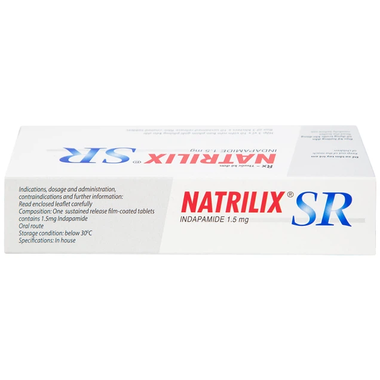 Thuốc Natrilix 1,5mg điều trị tăng huyết áp nguyên phát (3 vỉ x 10 viên)
