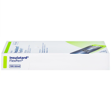 Bút tiêm Insulatard FlexPen 100IU/ml điều trị bệnh đái tháo đường (5 cây)