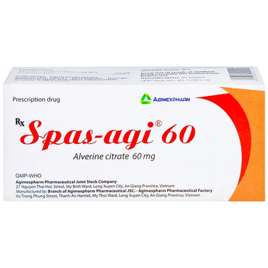 Thuốc Spas-Agi 60mg Điều Trị Chống Đau Do Co Thắt Cơ Trơn (Hộp 6 vĩ x 10 Viên)