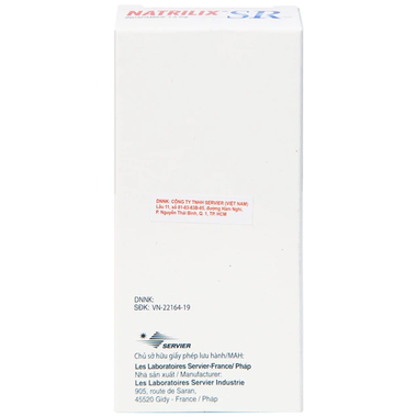 Thuốc Natrilix 1,5mg điều trị tăng huyết áp nguyên phát (3 vỉ x 10 viên)