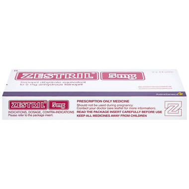 Thuốc Zestril 5mg điều trị tăng huyết áp, suy tim (2 vỉ x 14 viên)