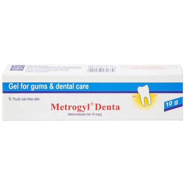 Gel bôi nha khoa Metrogyl Denta Unique Pharma điều trị các bệnh nha chu mãn tính (10g)