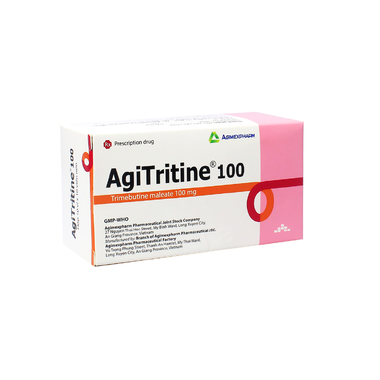 Thuốc Agitritine 100mg trị các chứng rối loạn chức năng tiêu hóa (10 vỉ x 10 viên)