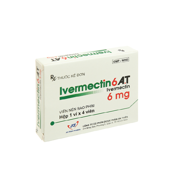 Thuốc Ivermectin 6mg điều trị bệnh nhiễm ký sinh trùng (1 vỉ x 4 viên)