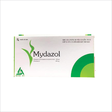 Thuốc đặt Mydazol điều trị viêm nhiễm phụ khoa (1 vỉ x 10 viên)