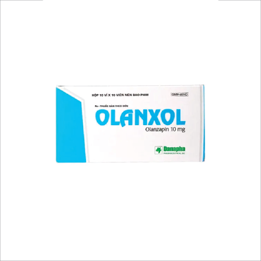 Thuốc Olanxol 10mg Danapha điều trị tâm thần phân liệt (Hộp 10 vỉ x 10 viên)