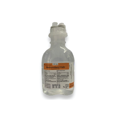 Dung dịch tiêm truyền Metronidazol 500mg Kabi Bidiphar dùng cho nhiễm khuẩn thể cấp tính ở ruột, viêm ổ bụng (100ml)