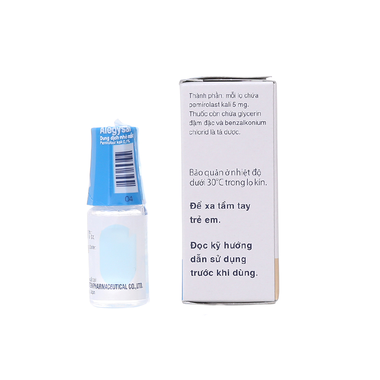 Thuốc nhỏ mắt Alegysal 0.1% Santen điều trị viêm kết mạc dị ứng (5ml)