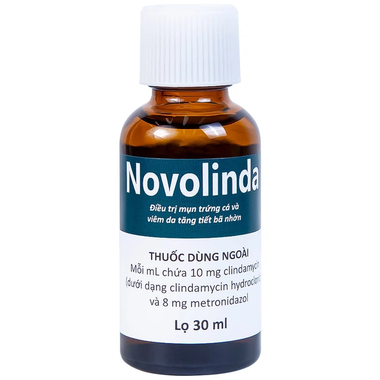 Dung Dịch Novolinda Điều Trị Bệnh Trứng Cá, Viêm Nang Lông (Chai 30ml)