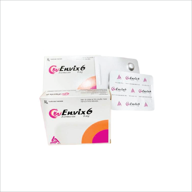 Thuốc Envix 6 điều trị giun sán (2 vỉ x 2 viên)