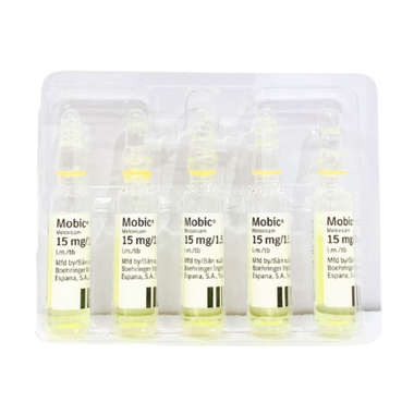 Dung dịch tiêm Mobic 15mg/1.5ml Boehringer điều trị viêm xương khớp (5 ống x 1.5ml)