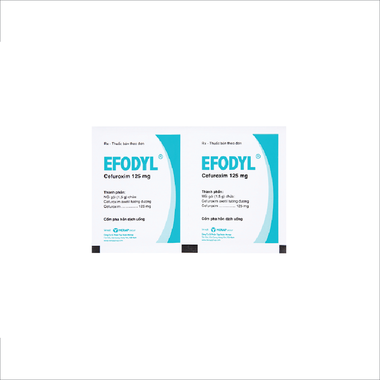 Thuốc Efodyl 125mg Merap điều trị nhiễm khuẩn nhẹ đến vừa (20 gói)
