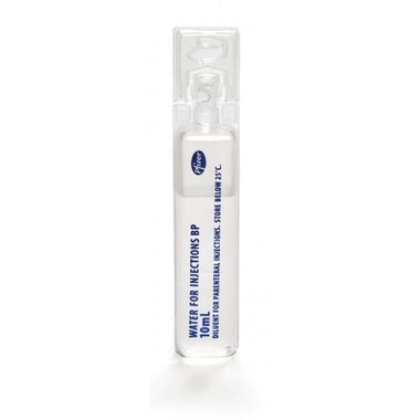 Nước cất pha tiêm Water For Injection hòa tan, pha loãng các chế phẩm thuốc (50 ống x 5ml)