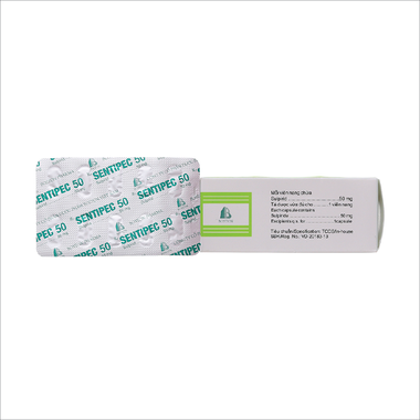 Thuốc Sentipec 50mg trị chứng lo âu, rối loạn hành vi (5 vỉ x 10 viên)