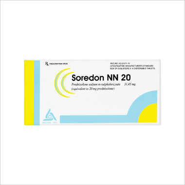 Thuốc Soredon NN 20 Meyer hỗ trợ chống viêm và ức chế miễn dịch (3 vỉ x 10 viên)