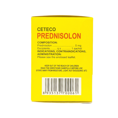  Thuốc Ceteco Prednisolon 5mg