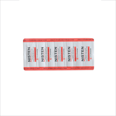 Viên nén Nisten 5mg DaViPharm điều trị bệnh mạch vành, đau thắt ngực (2 vỉ x 14 Viên)