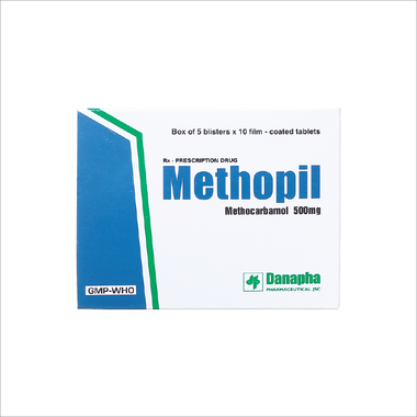 Thuốc Methopil 500mg Trị Đau Lưng Cấp Tính Do Co Thắt Cơ, Xương, Khớp (Hộp 5 Vỉ X 10 Viên)