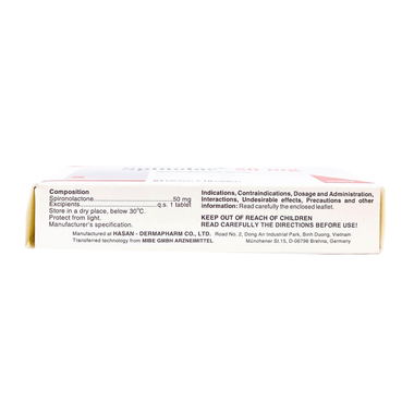 Thuốc Spinolac 50mg Hasan điều trị phù, tăng huyết áp (2 vỉ x 10 viên)
