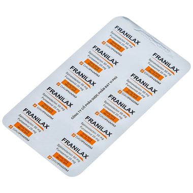 Thuốc lợi tiểu Franilax điều trị phù, tăng huyết áp (3 vỉ x 10 viên)