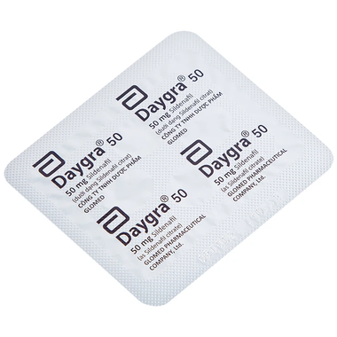 Thuốc Daygra 50 Điều Trị Rối Loạn Cương Dương (Hộp 1 Vĩ X 4 Viên)