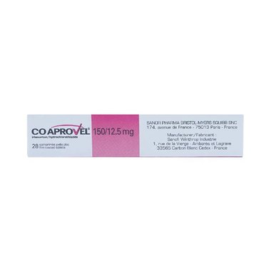 Thuốc Coaprovel 150mg/12.5mg điều trị tăng huyết áp nguyên phát (2 vỉ x 14 viên)