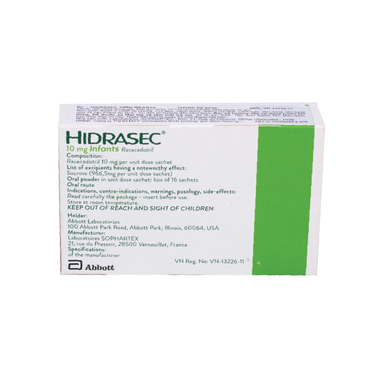 Thuốc bột Hidrasec 10mg điều trị tiêu chảy cấp ở trẻ (16 gói)