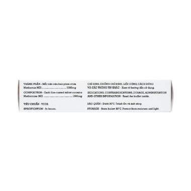 Thuốc Glucophage 1000mg Merck điều trị đái tháo đường type 2 (2 vỉ x 15 viên)