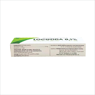 Kem bôi da Locgoda 0,1% điều trị vẩy nến, viêm da dị ứng (15g)