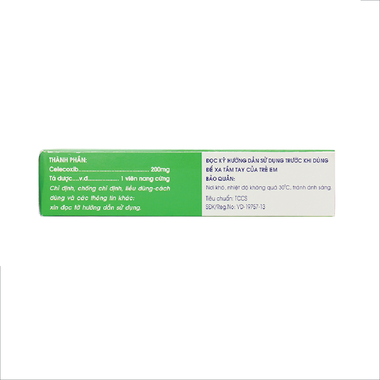 Thuốc Celecoxib 200mg Điều Trị Thoái Hóa Khớp, Viêm Khớp Dạng Thấp (Hộp 3 Vỉ X 10 Viên)