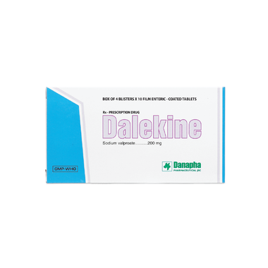 Thuốc Dalekine 200mg Điều Trị Động Kinh (Hộp 4 Vỉ X 10 Viên)