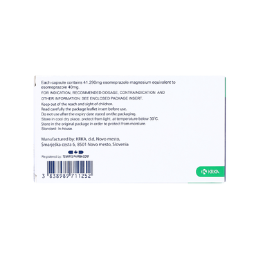 Thuốc Emanera 40mg KRKA điều trị trào ngược dạ dày thực quản (4 vỉ x 7 viên)