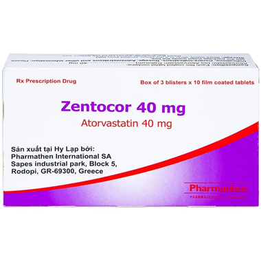 Thuốc Zentocor 40mg hỗ trợ điều trị hỗ trợ cho chế độ ăn kiêng (Hộp 30 viên)