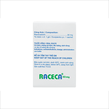 Bột uống Raceca 30mg điều trị tiêu chảy cấp (20 gói x 3g)